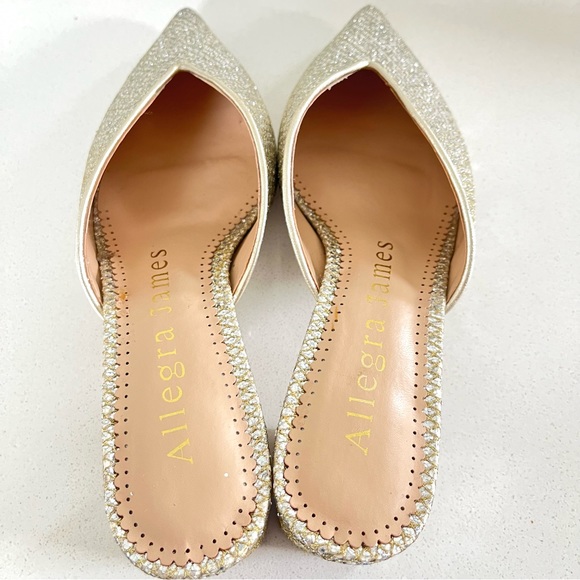 Allegra James Fiona Metallic Slide Mules - Picture 6 of 10